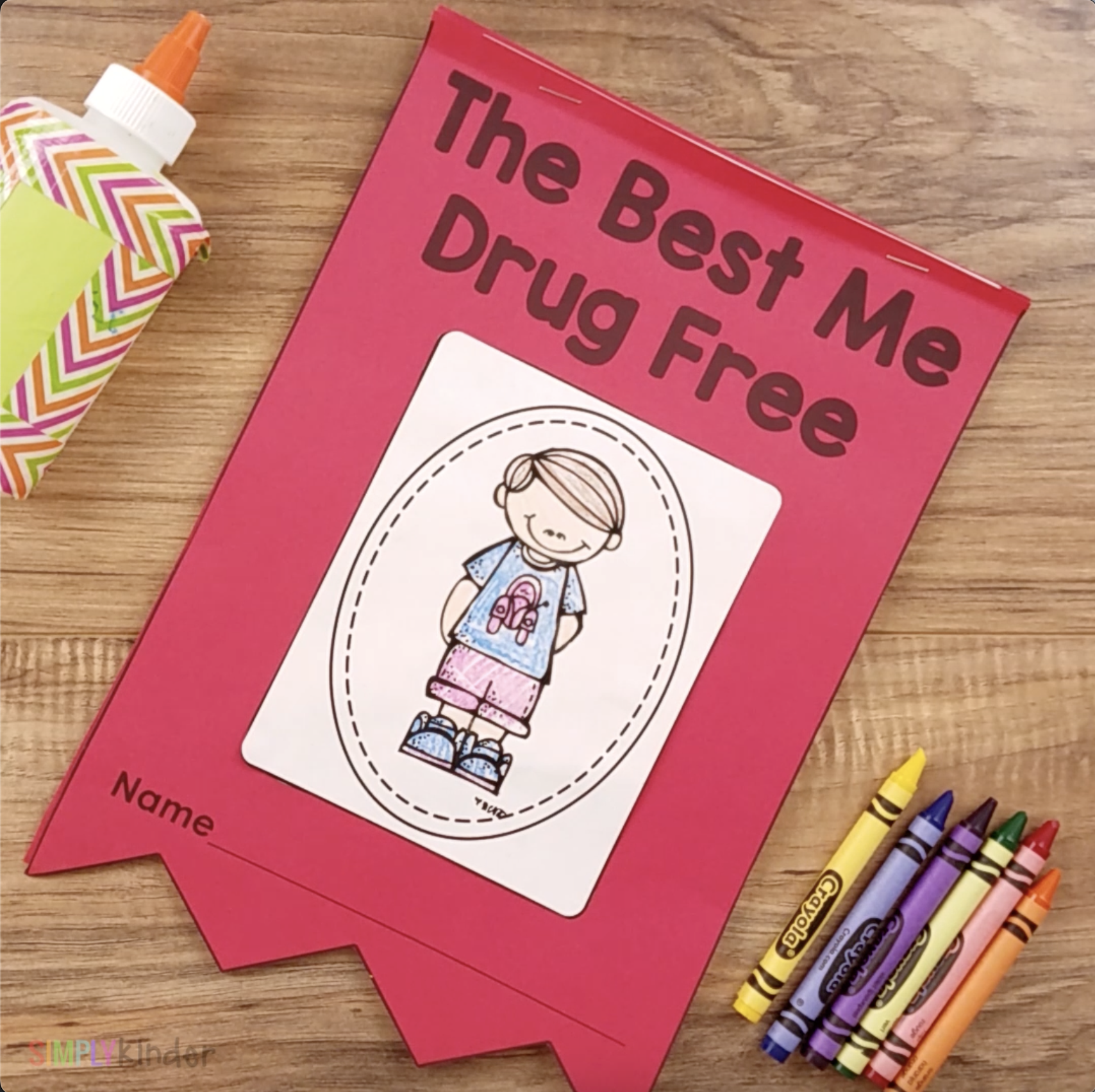 Red Ribbon Week Books Red Ribbon Week Interactive Book - Simply Kinder + Printable Membership