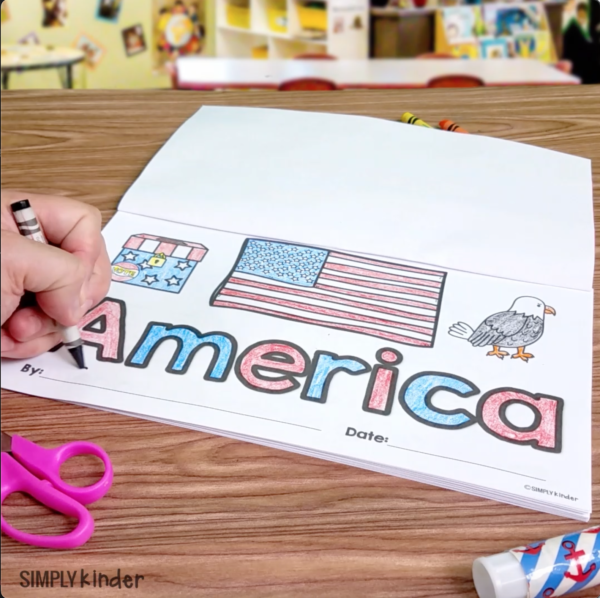 America Interactive Book - Simply Kinder + Printable Membership