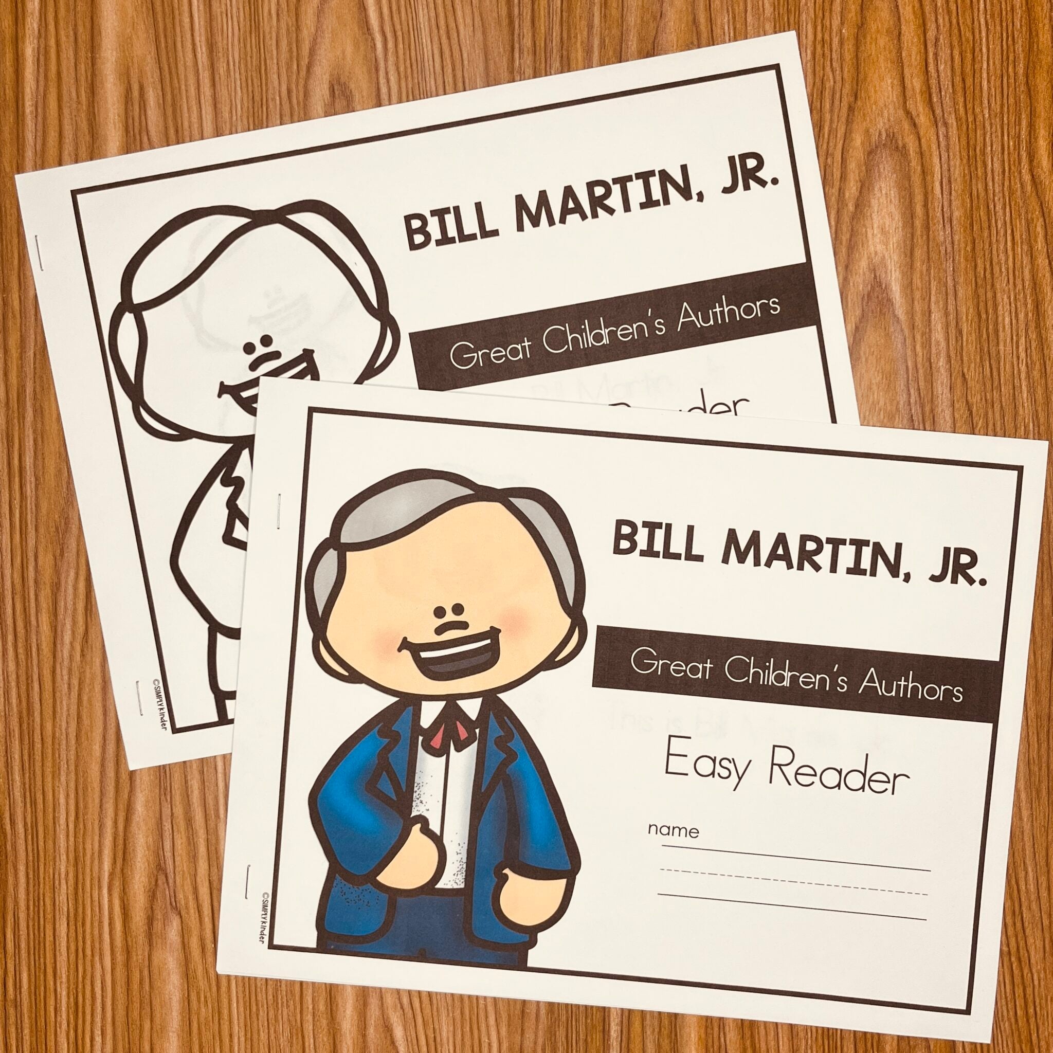 Bill Martin Jr Easy Reader & Activities - Simply Kinder + Printable ...