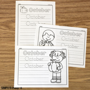 Free Learn to Write October Printable