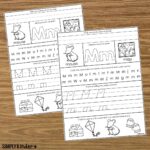 Letter M Practice Alphabet Page - Simply Kinder + Printable Membership
