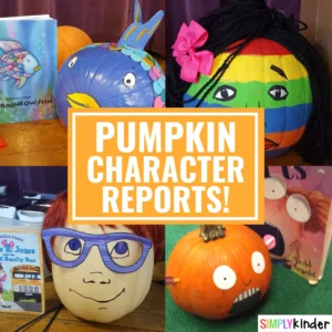 Pumpkin Book Report Craft and Writing Activity