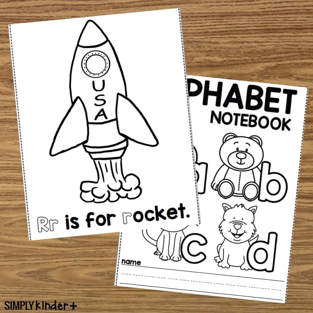 Letter R Alphabet Notebook - Simply Kinder + Printable Membership