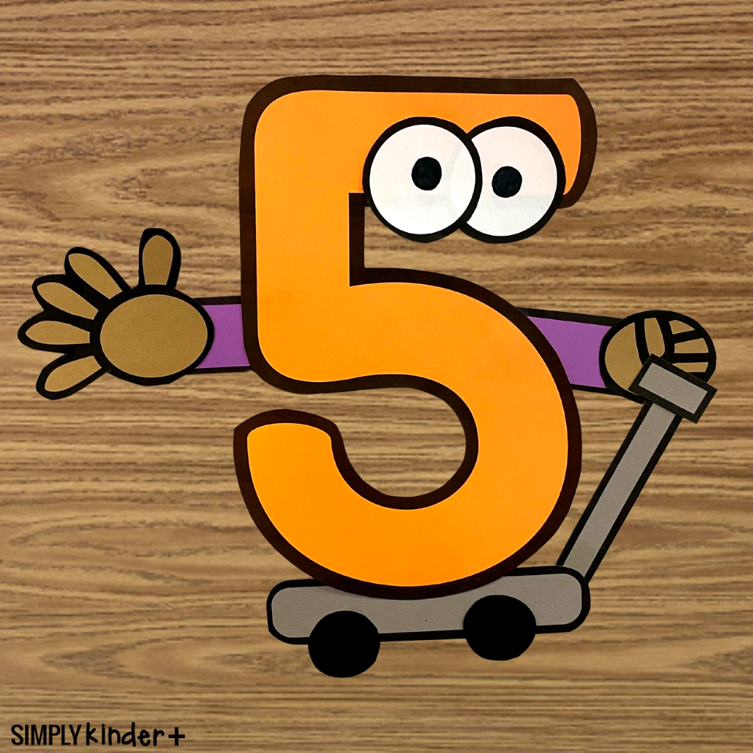 Number Five (5) People Craft - Simply Kinder Plus