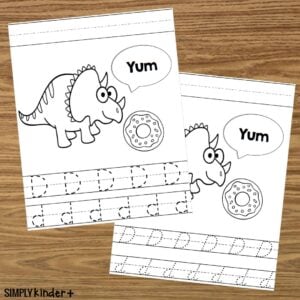 Letter D Write the Letter Picture Page - Simply Kinder + Printable ...