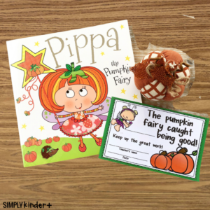Pippa Pumpkin Fairy Printable Certificate Positive Behavior Reinforcement