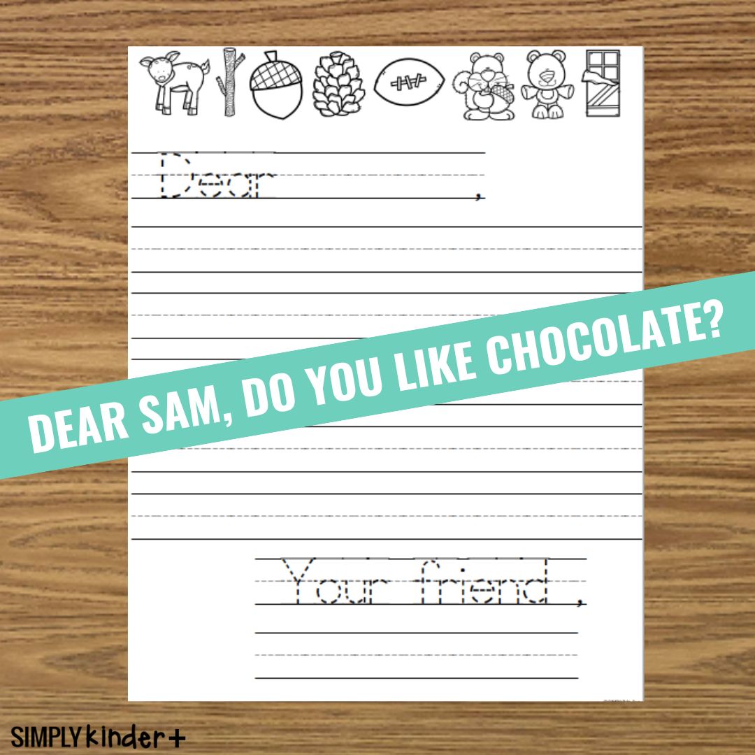 The Color Brown Letter Printable - Word Bank Writing Center - Simply ...