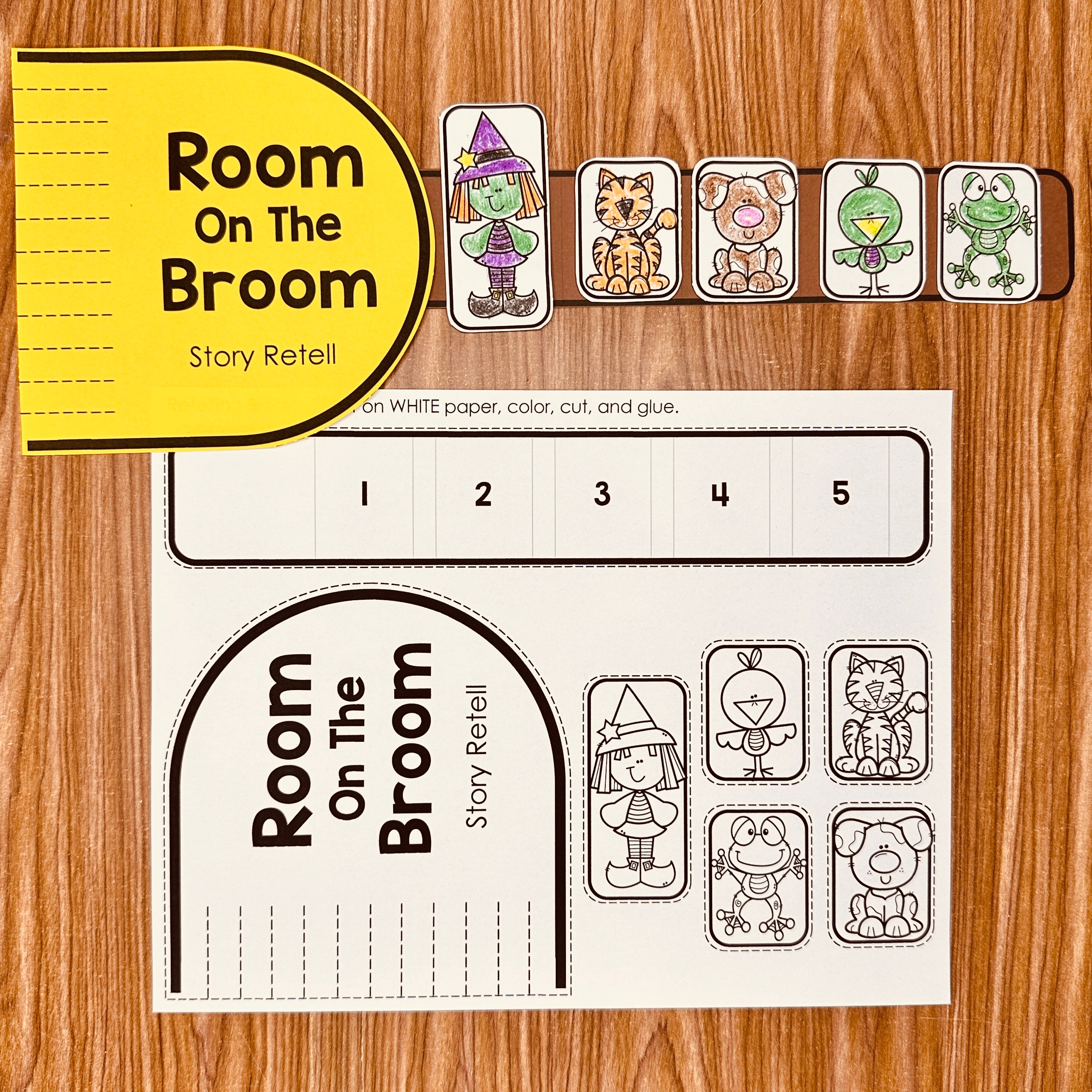 Room on the Broom Sequencing Craft