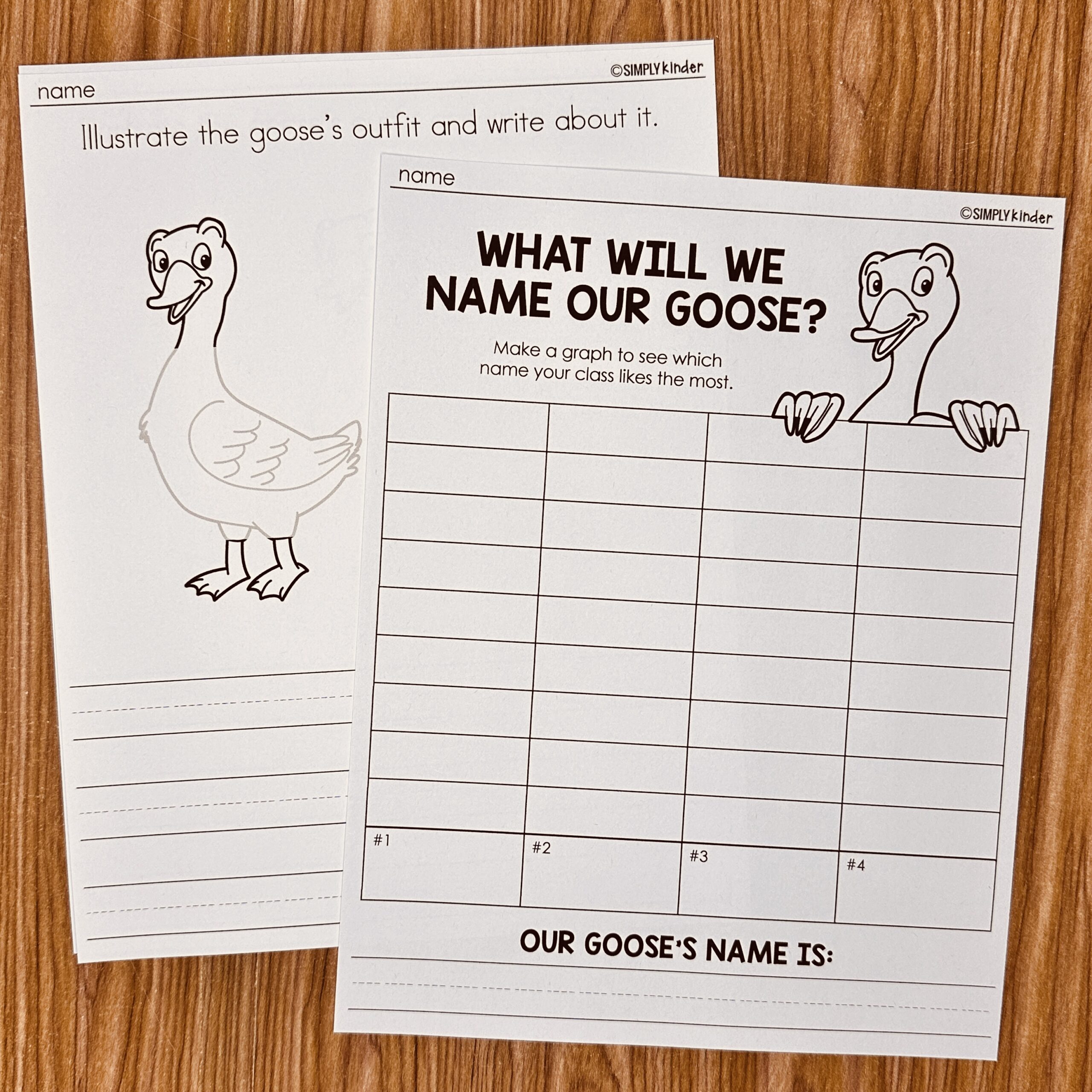 Classroom Goose Printables - Simply Kinder Plus