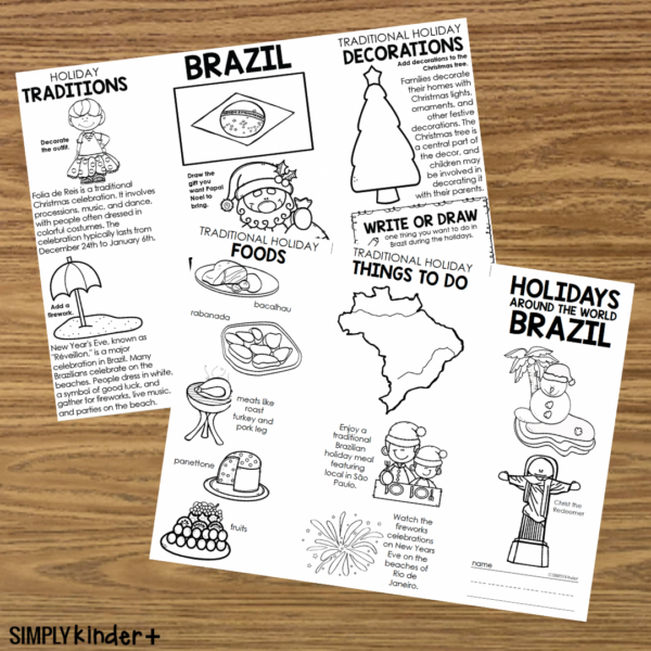 Brazil Holiday Brochure - Simply Kinder + Printable Membership