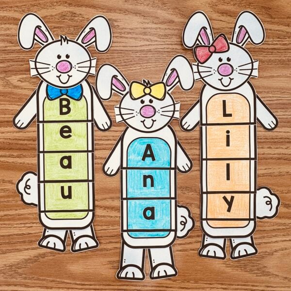 Bunny Name Craft for Easter or Spring - Simply Kinder + Printable ...