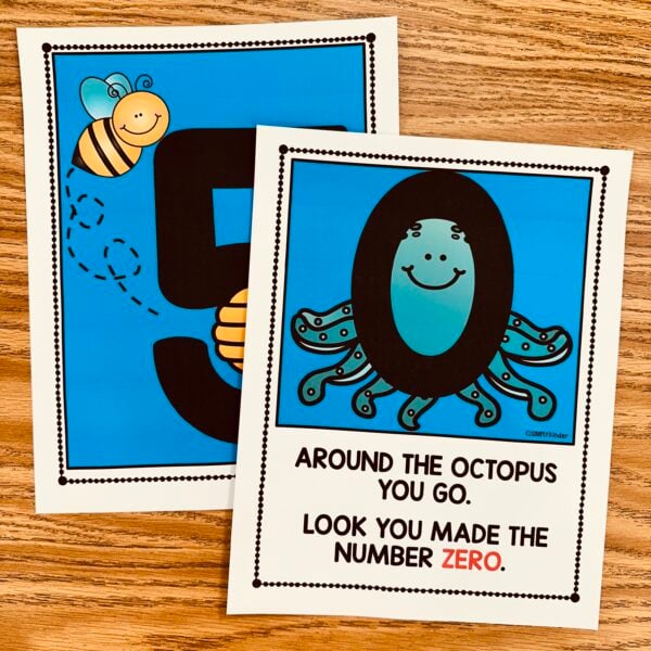 Number Poem Posters for Number Formation - Simply Kinder + Printable ...