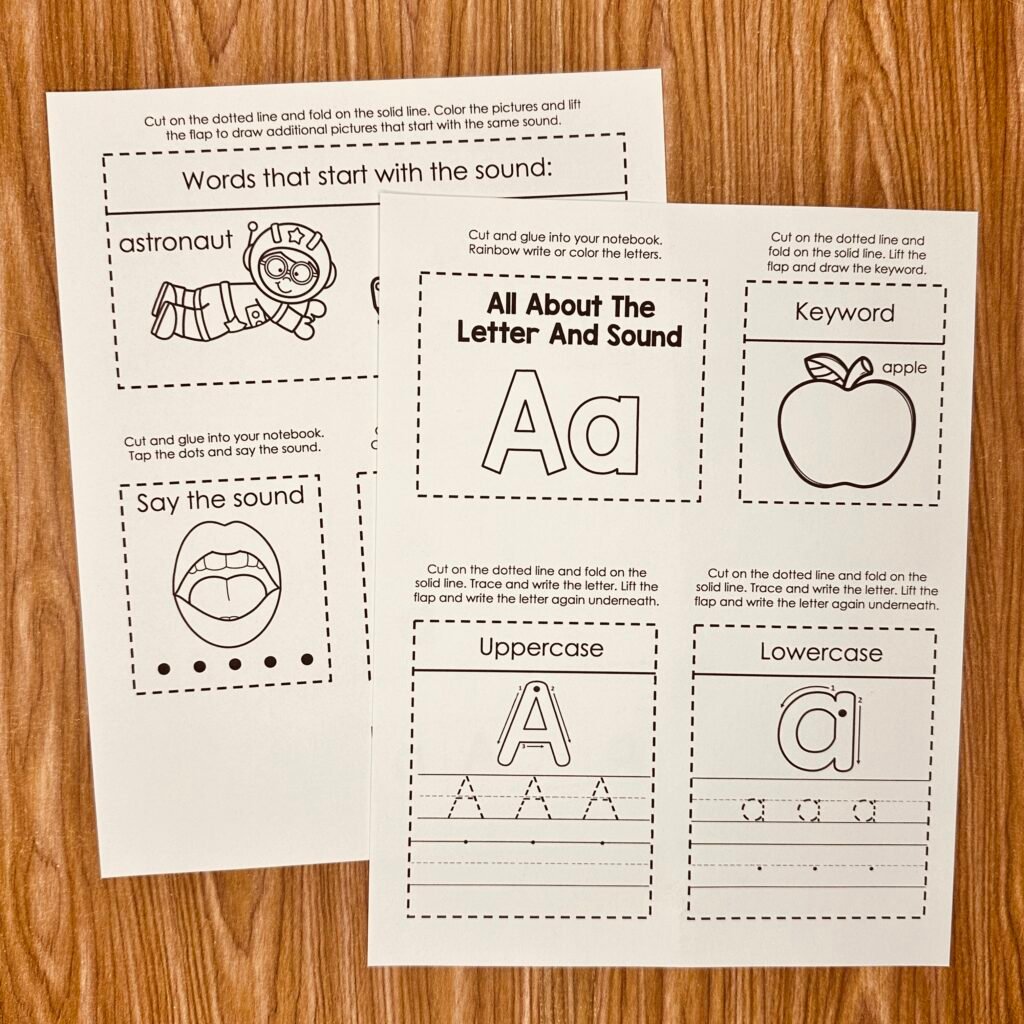letter-a-alphabet-interactive-notebooks-simply-kinder-plus for Free Interactive Alphabet Notebook Printables Letter A Alphabet Interactive Notebooks - Simply Kinder Plus for Free Interactive Alphabet Notebook Printables