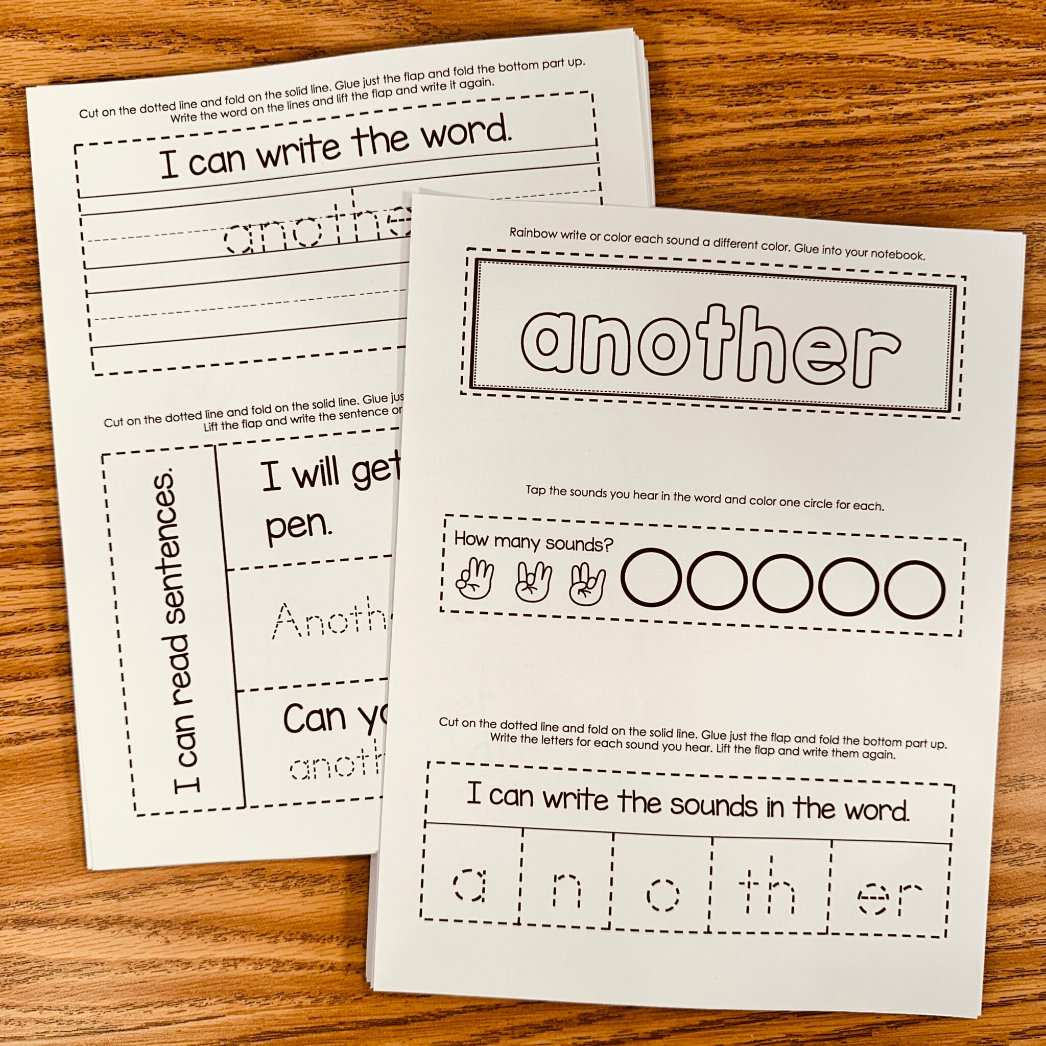 Another Sight Word Interactive Notebook - Fry - Simply Kinder ...