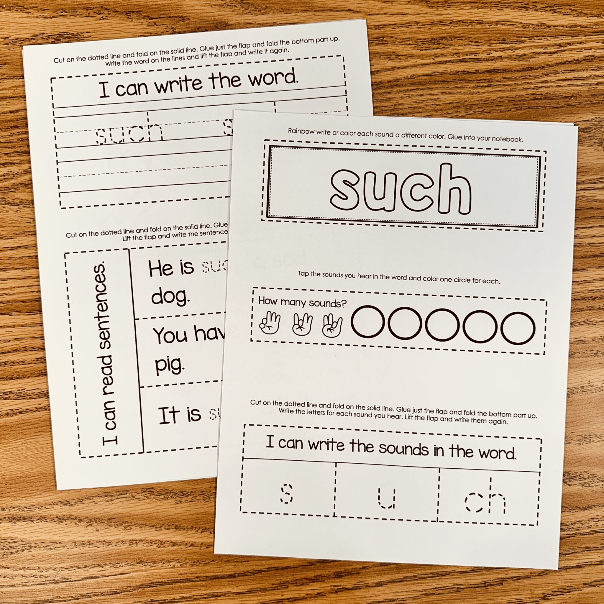 Such Sight Word Interactive Notebook - Fry - Simply Kinder + Printable ...
