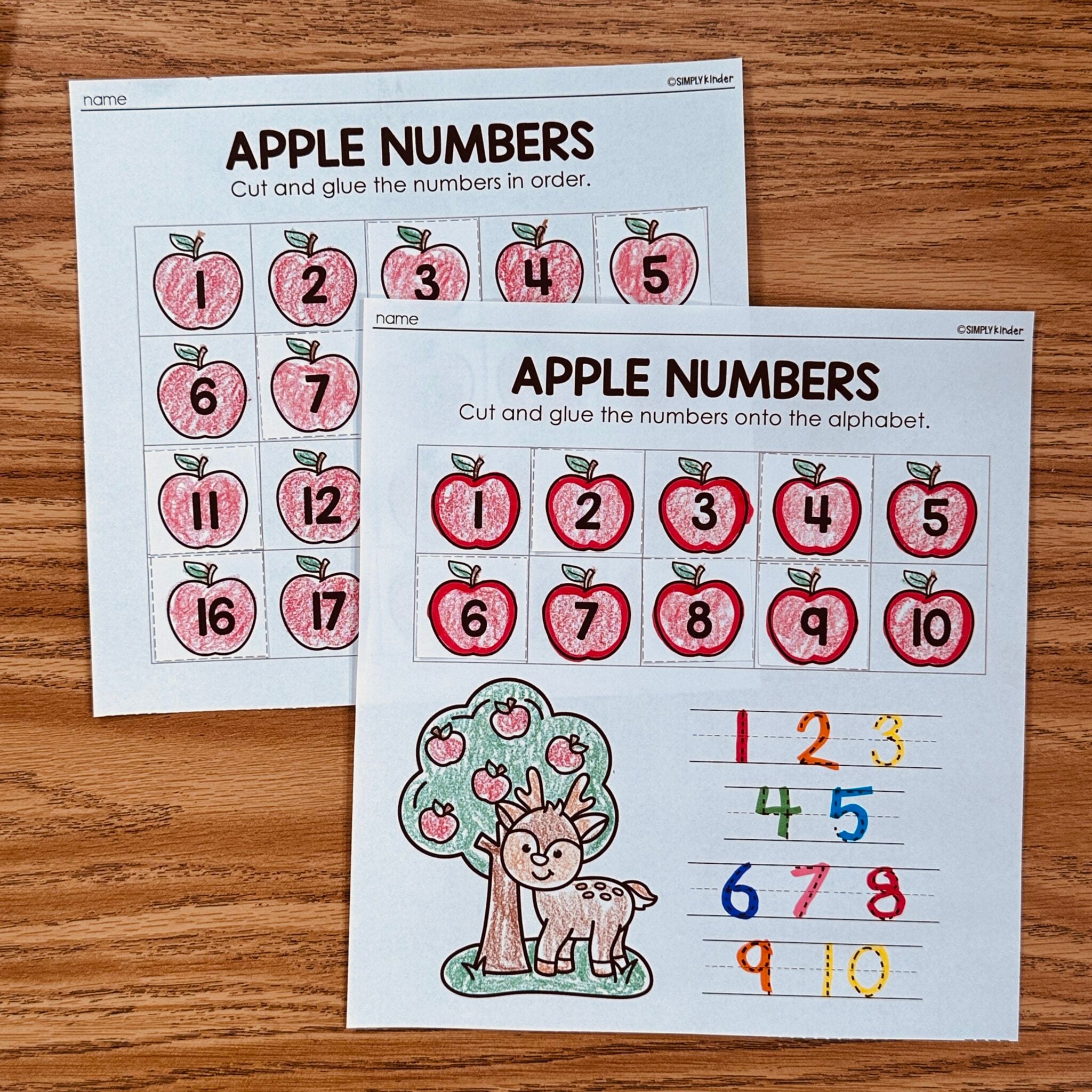 Counting Printables - Simply Kinder + Printable Membership