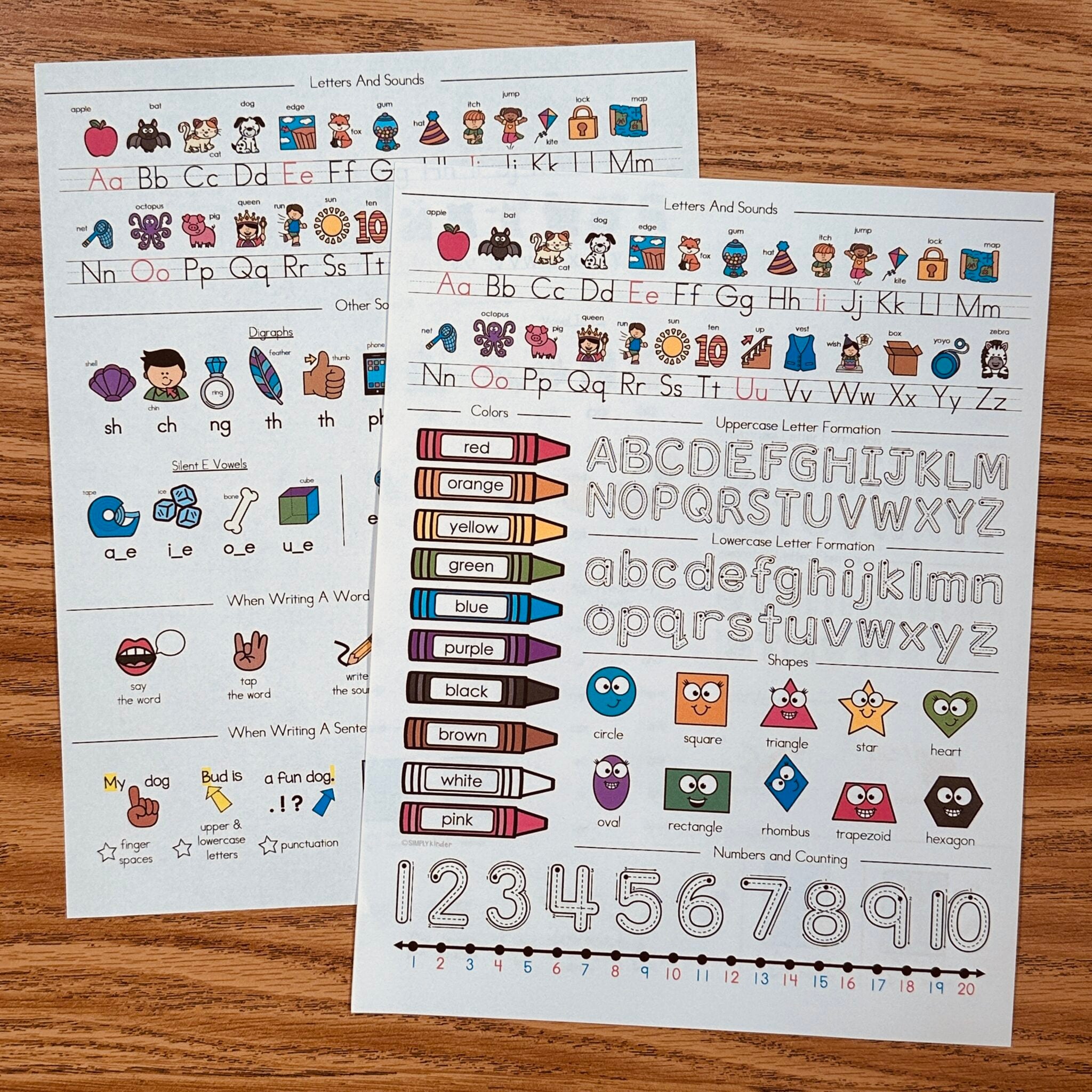 Homework Helper Cards - Simply Kinder + Printable Membership