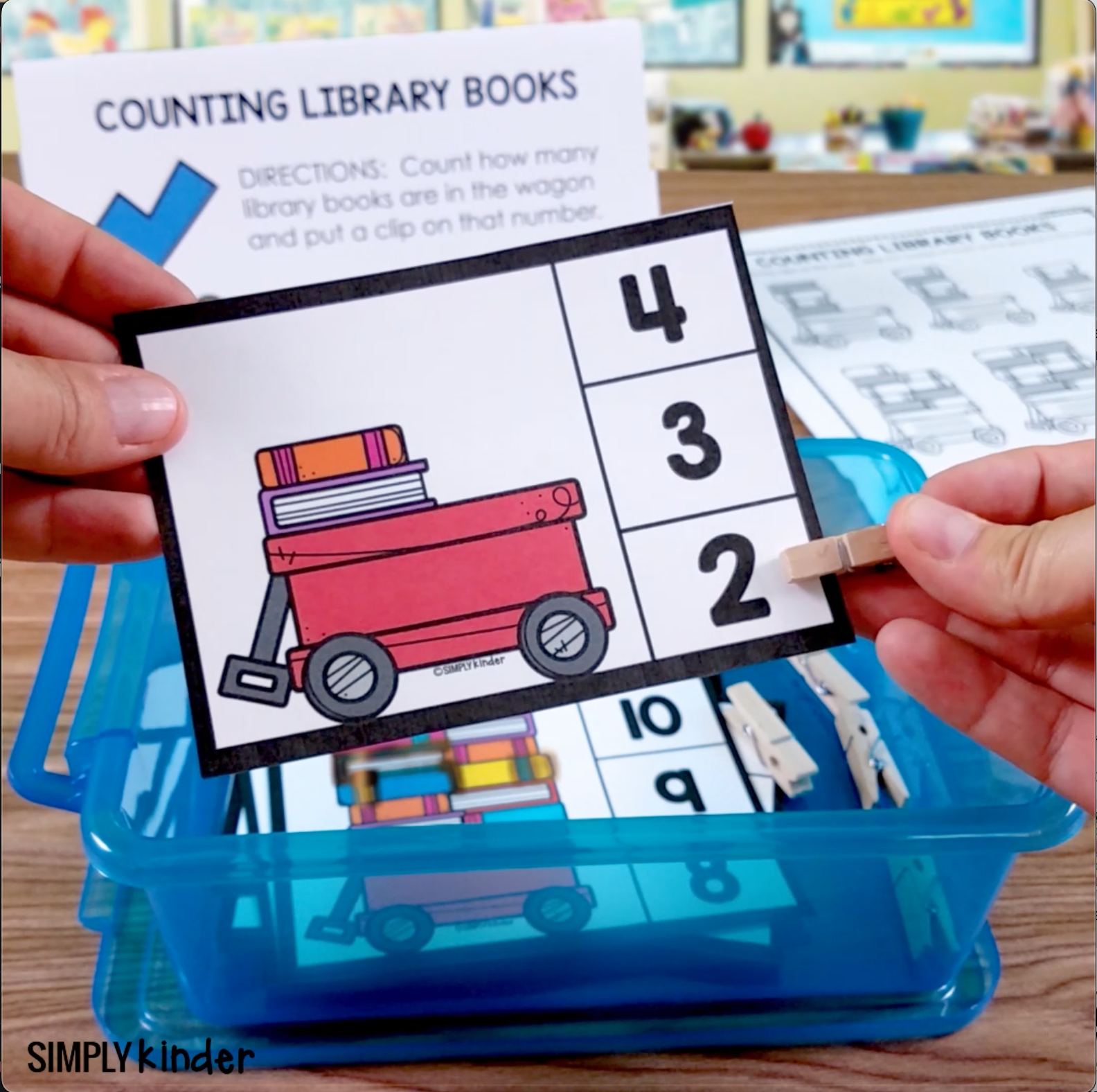 Math Centers resources from Simply Kinder+