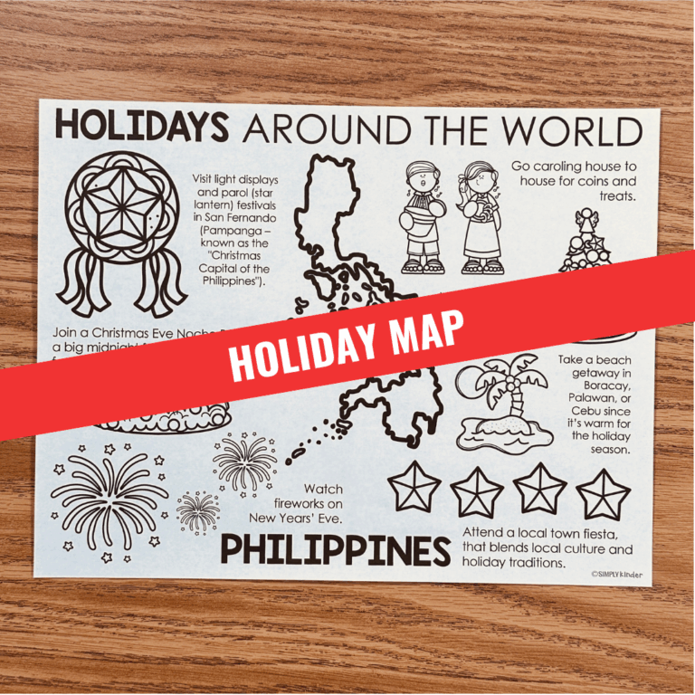 Philippines Travel Map for the Holidays - Simply Kinder + Printable ...