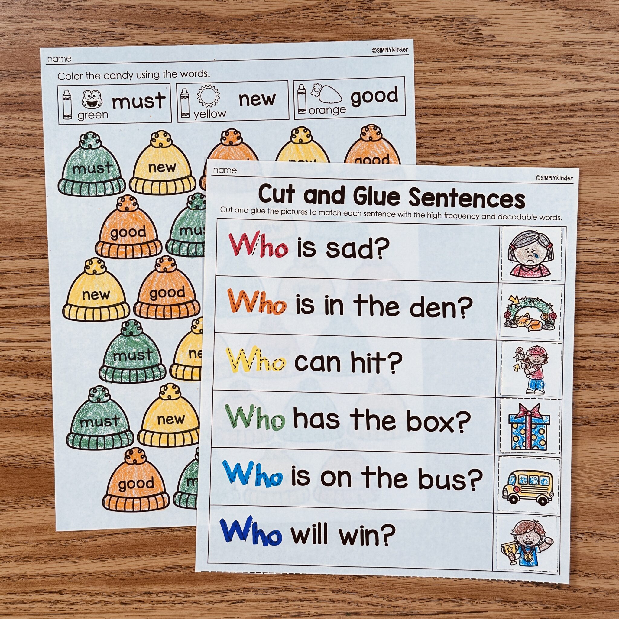 January Sight Word Printables Simply Kinder   Printable Membership January Sight Word Printables Simply Kinder   Printable Membership