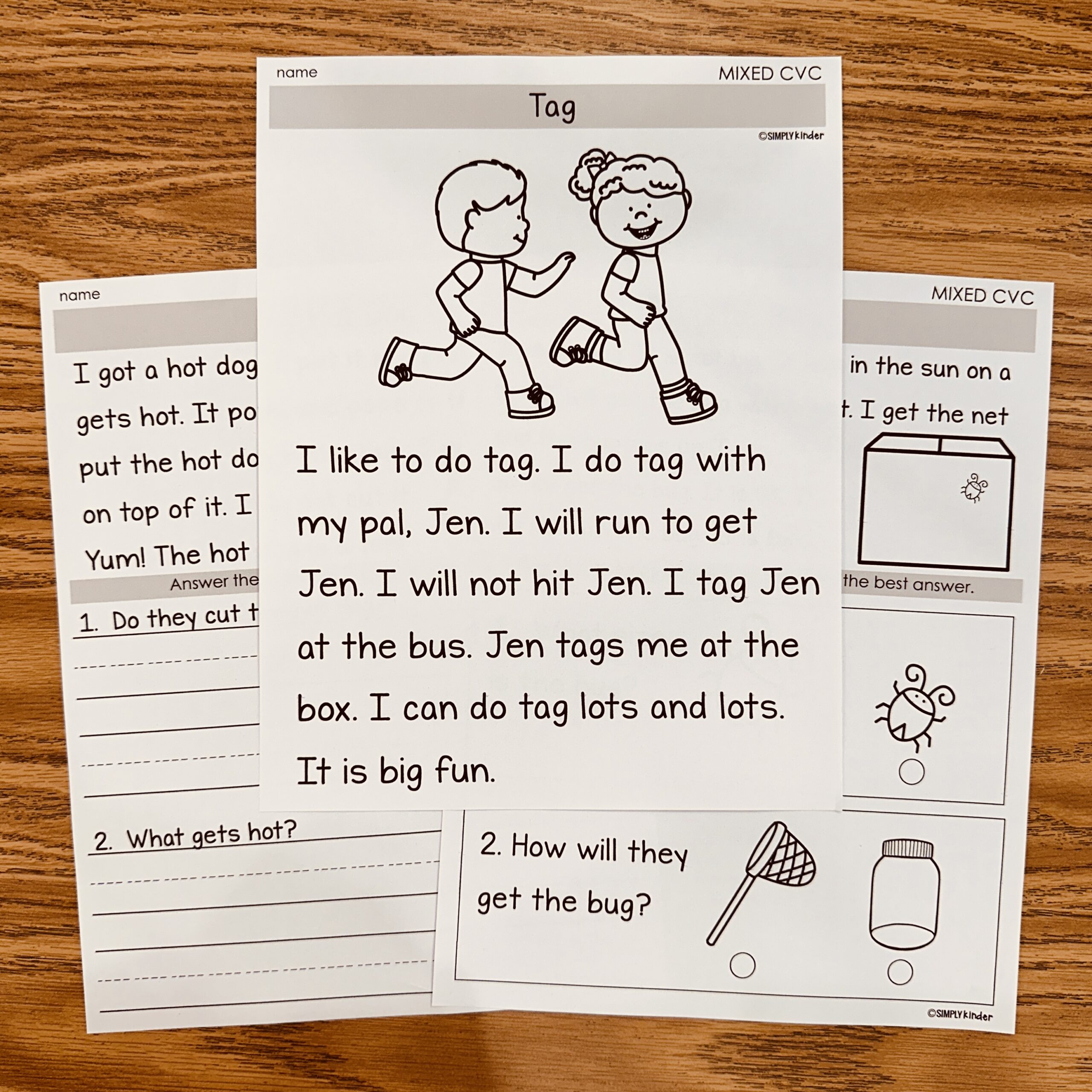 Fluency Passages resources from Simply Kinder+