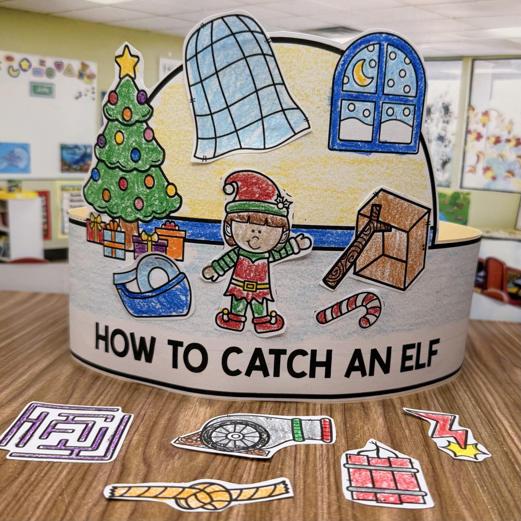 How To Catch An Elf Hat - Simply Kinder + Printable Membership