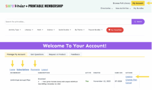 Welcome Unlimited Plan - Simply Kinder + Printable Membership