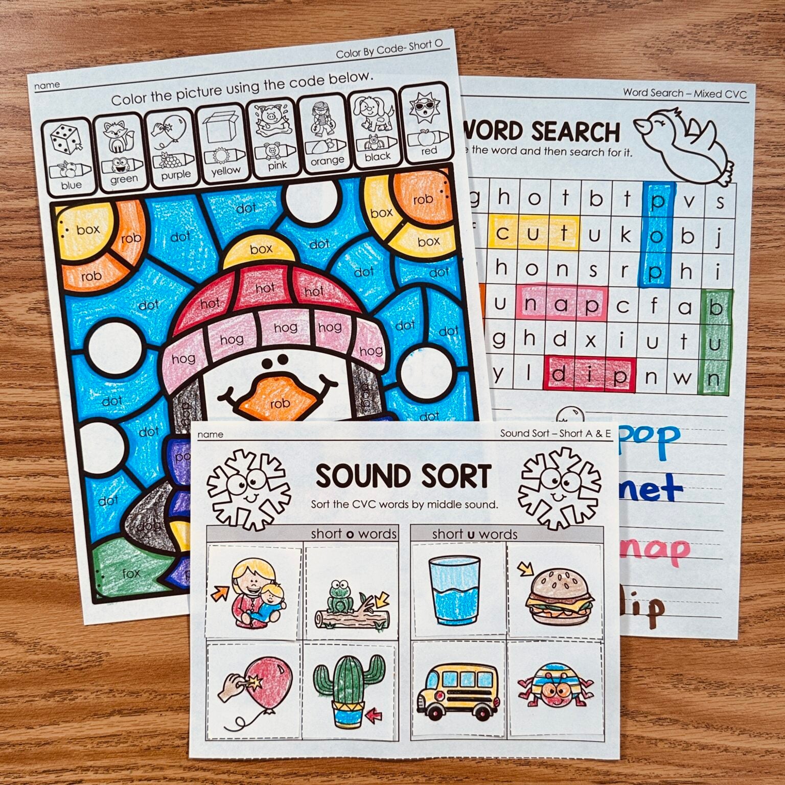 Winter CVC No Prep Printables - Simply Kinder + Printable Membership