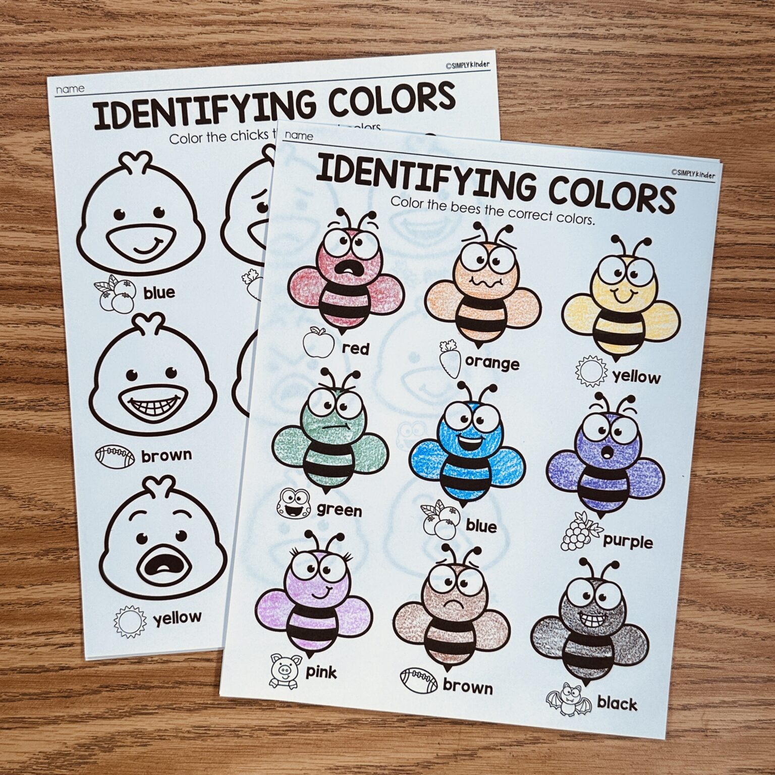 April Colors Printables - Simply Kinder + Printable Membership