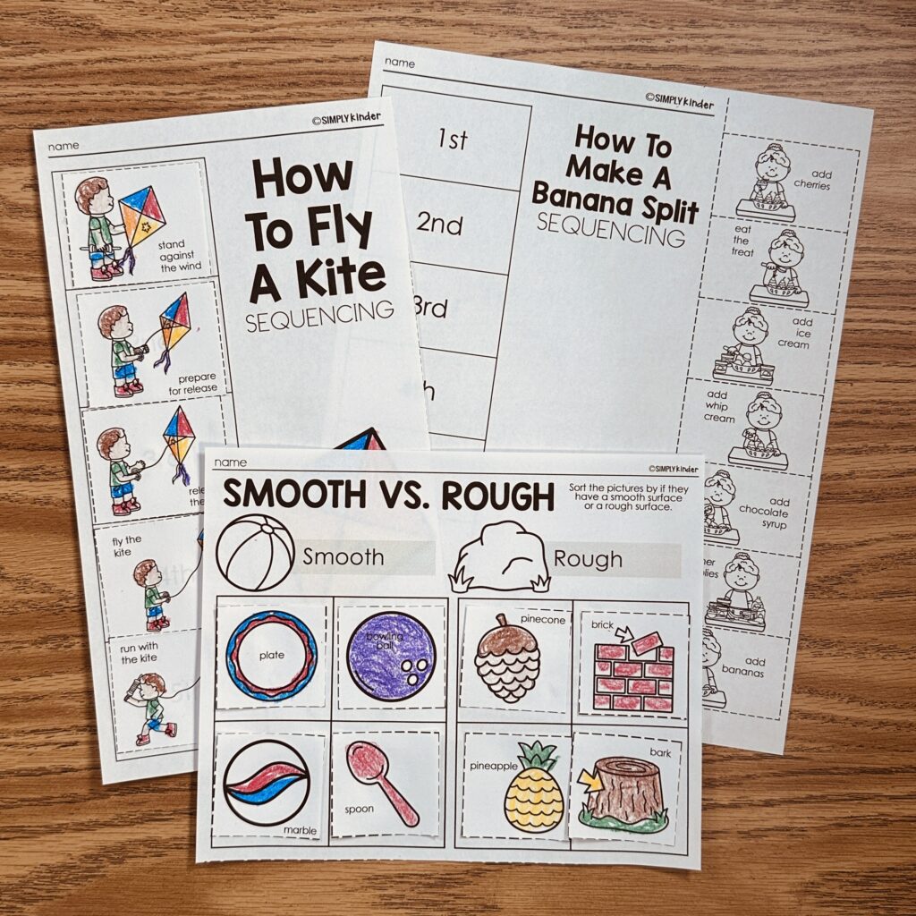 April Sequencing And Sorting Printables - Simply Kinder + Printable ...