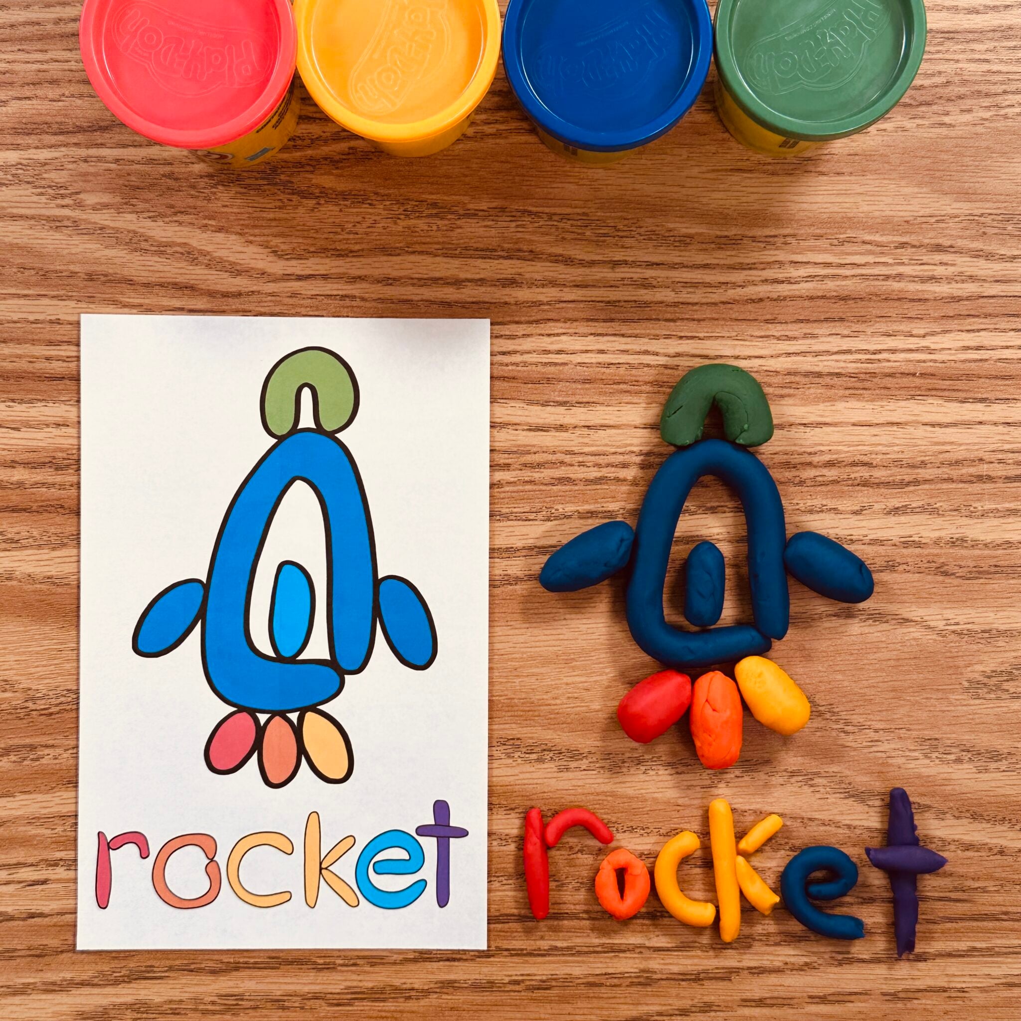 Space Play Dough Center - Simply Kinder + Printable Membership