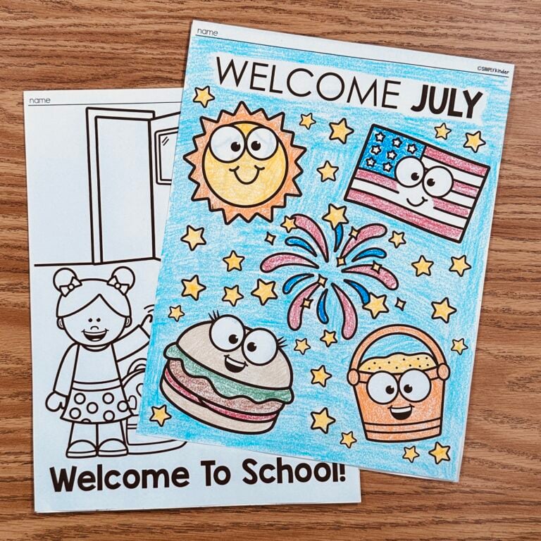 July No Prep - Cover pages - Simply Kinder + Printable Membership