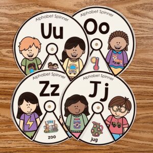 Alphabet Spinners — resource preview