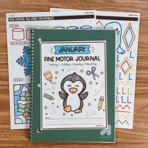 January Fine Motor Journal Activities — resource preview