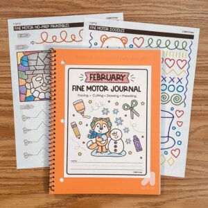 February Fine Motor Journal Activities — resource preview