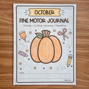 October Fine Motor Journal Activities Sample — resource preview