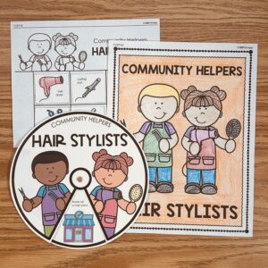 Hair Stylist Community Helper Activities — resource preview