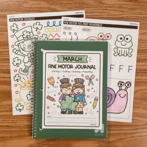 March Fine Motor Journal Activities — resource preview