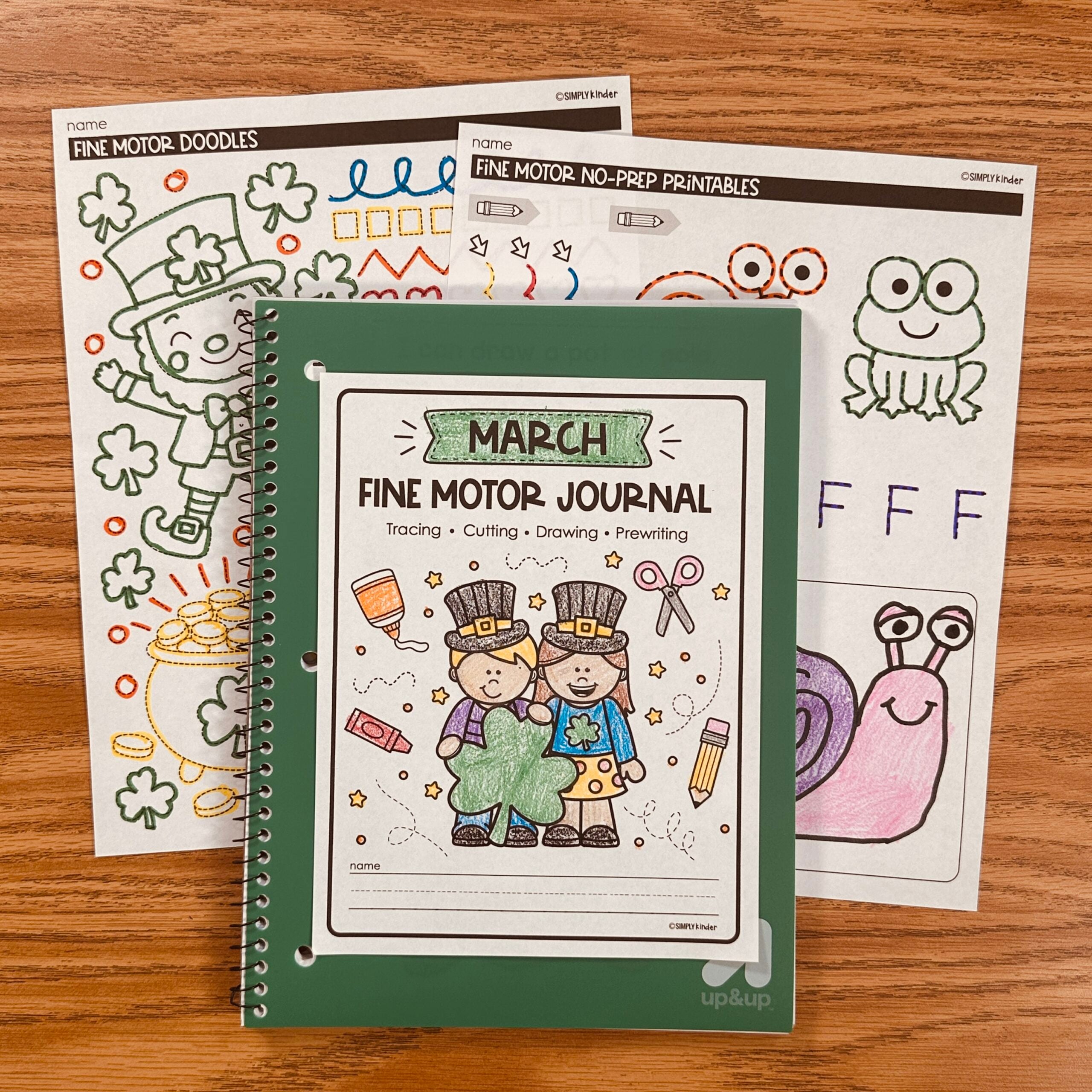 March Fine Motor Journal Activities — resource preview