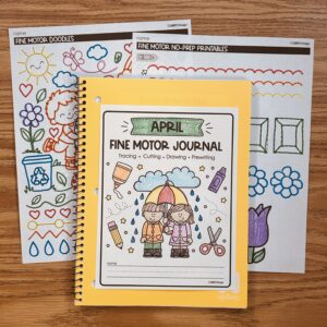 April Fine Motor Journal Activities — resource preview