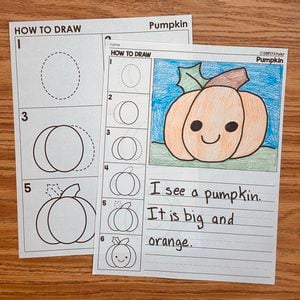 Pumpkin Directed Drawing — resource preview