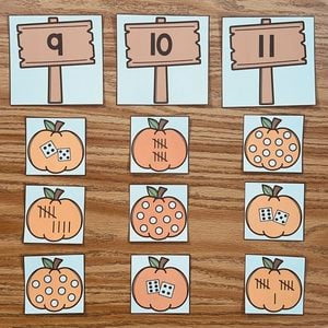 The Pumpkin Thief Counting Center Cards — resource preview