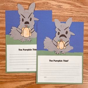 The Pumpkin Thief Craft or Bulletin Board — resource preview